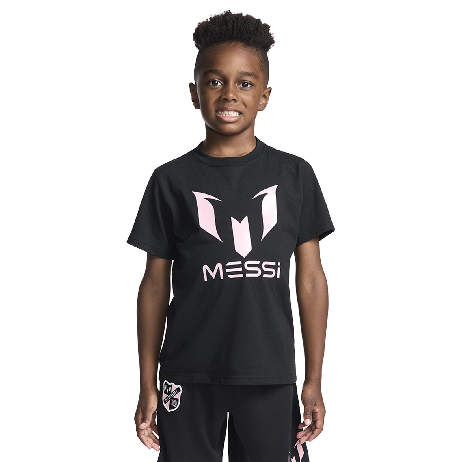 Boys' Lifestyle Short Sleeve T-Shirt, Slim-fit Logo Tee, Cotton Blend Fabric